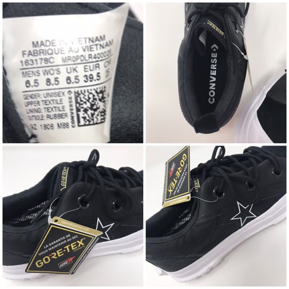 Converse One Star MC18 OX Gore-Tex Black White W - Picture 8 of 8